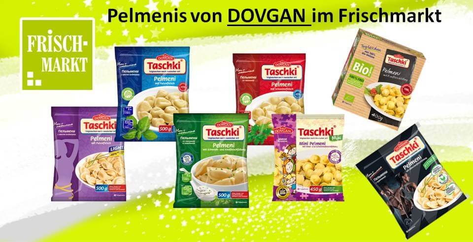 Neue Teigtaschen “Pelmenis” im Frischmarkt von DOVGAN