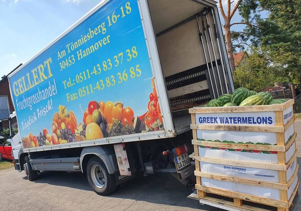 Wassermelonen aus Griechenland im Frischmarkt Gifhorn