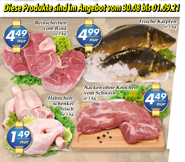 Frischmarkt Gifhorn KW 35 - Montag bis Mittwoch