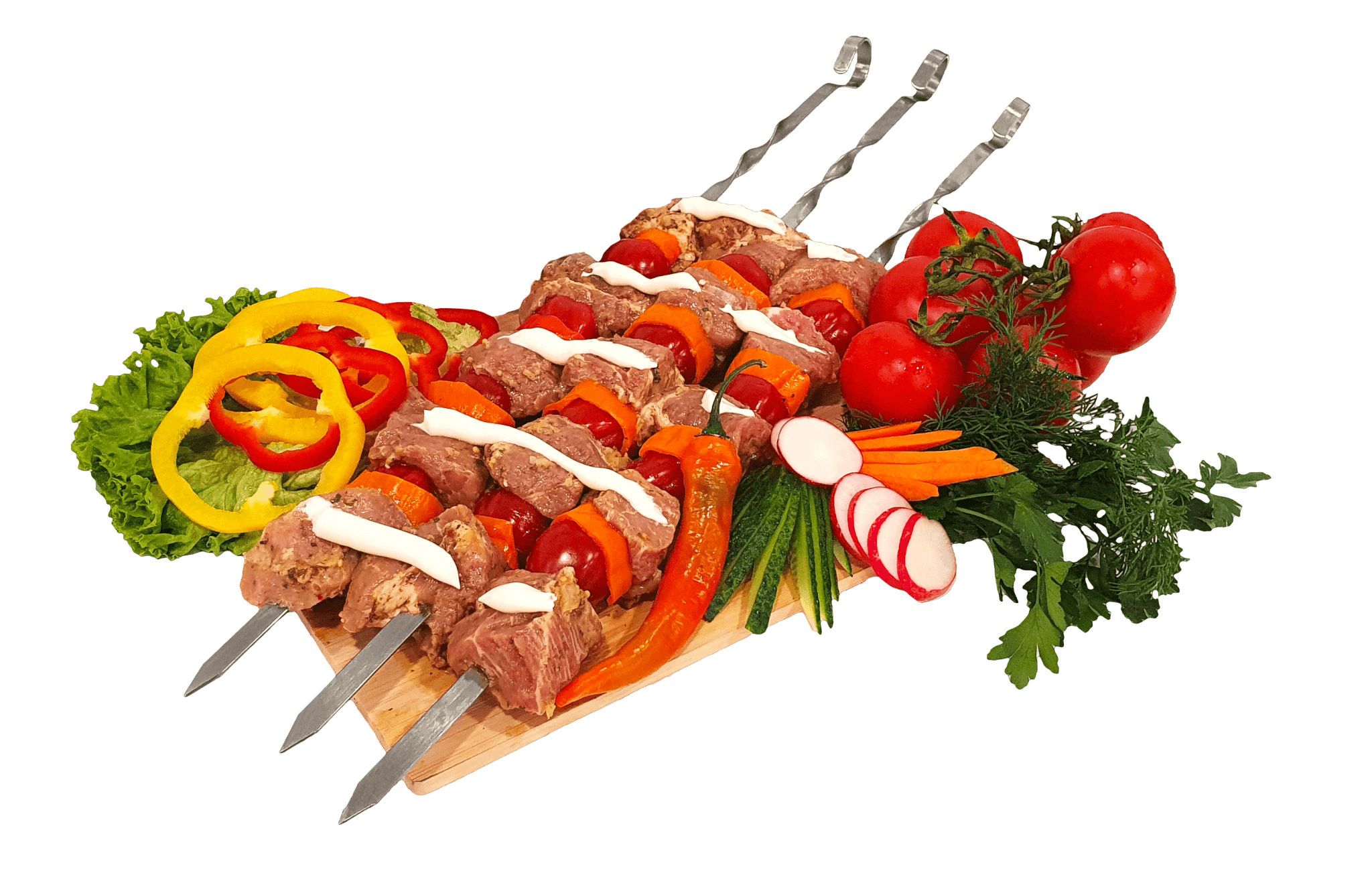 Schaschlik aus Schweinenacken mit Mayo eingelegt je kg-b
