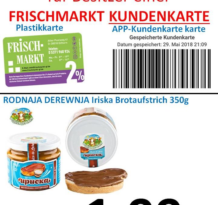 GRATIS Aktion von Leis GmbH an Frischmarkt Kunden……